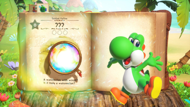 İşte Yoshi and the Mysterious Book için açılış sinematiği